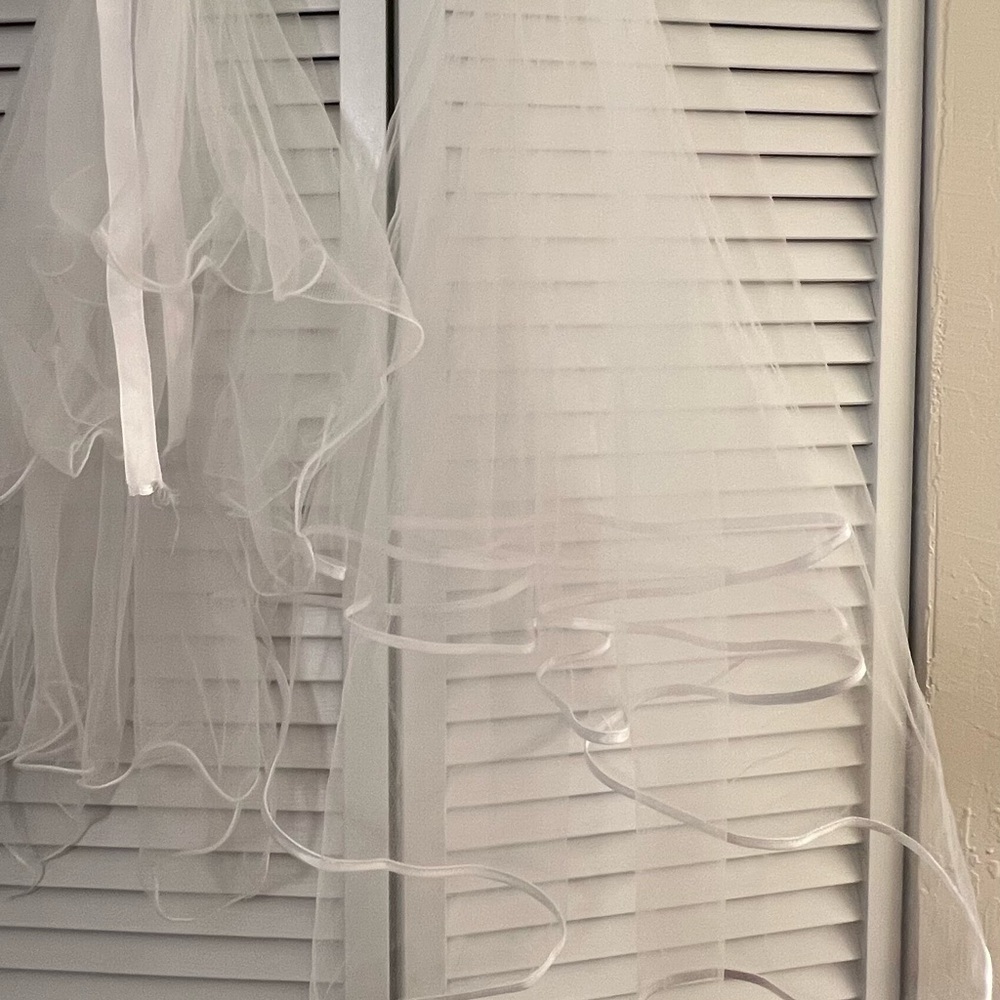 Elegant White Bridal Veil